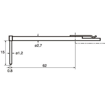 ACCRETECH可互换的粗糙度和形状测量探头（孔深槽、O形圈槽底面）东京精密010 2525